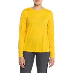 Ibex Journey Merino Wool Baselayer Top Women's Small Light Gold